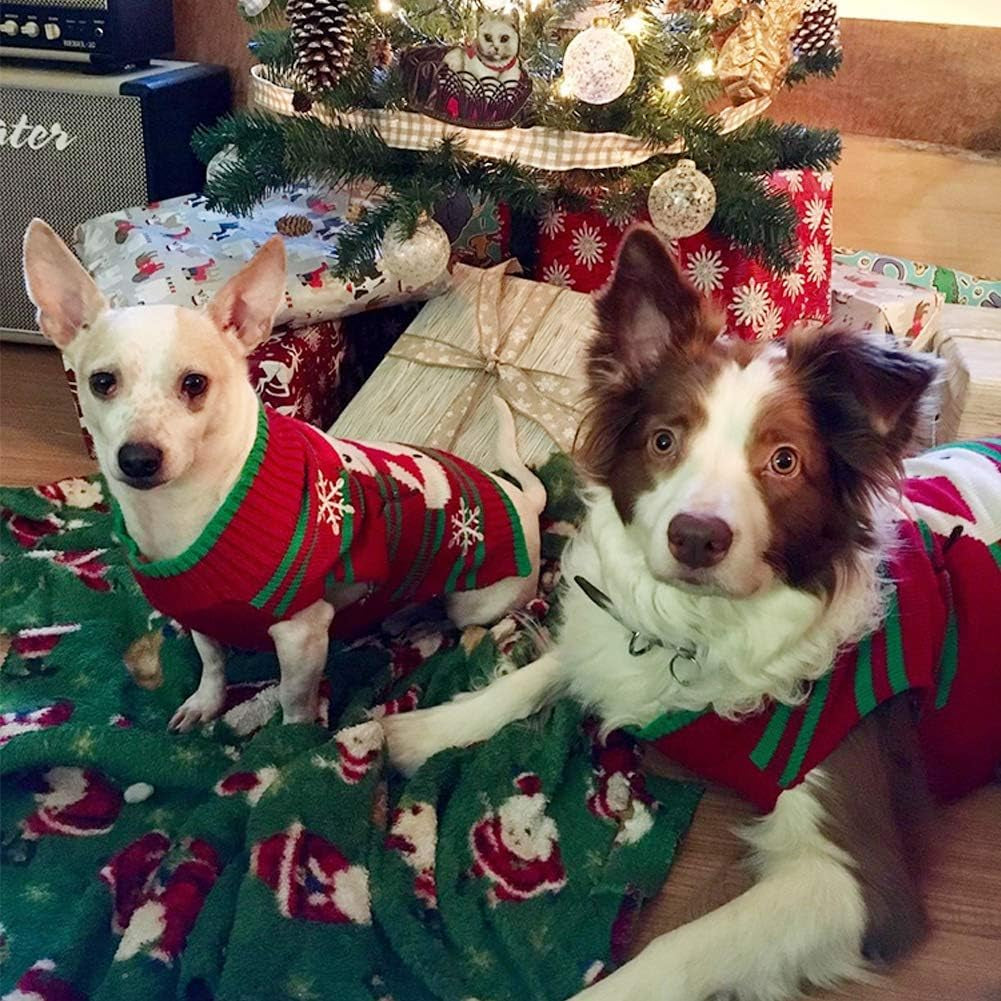 Dog Snow Sweaters Snowman Sweaters Xmas Dog Holiday Sweaters New Year Christmas Sweater Pet Clothes for Small Dog and Cat(Snowman,Xl)