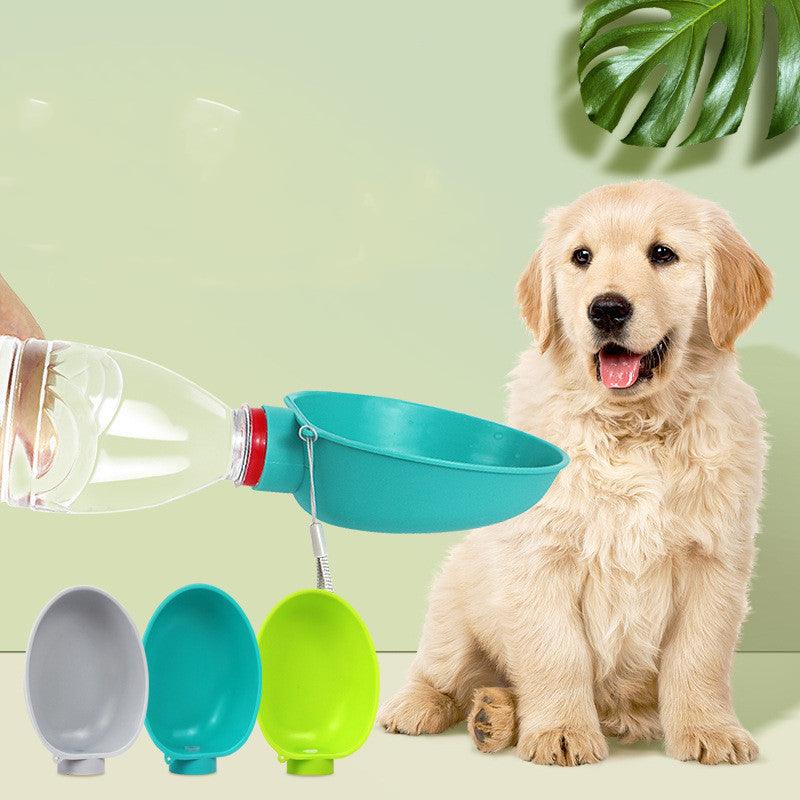 Portable Dog Drinking Bowl Outdoor Water Feeding Pet Outside