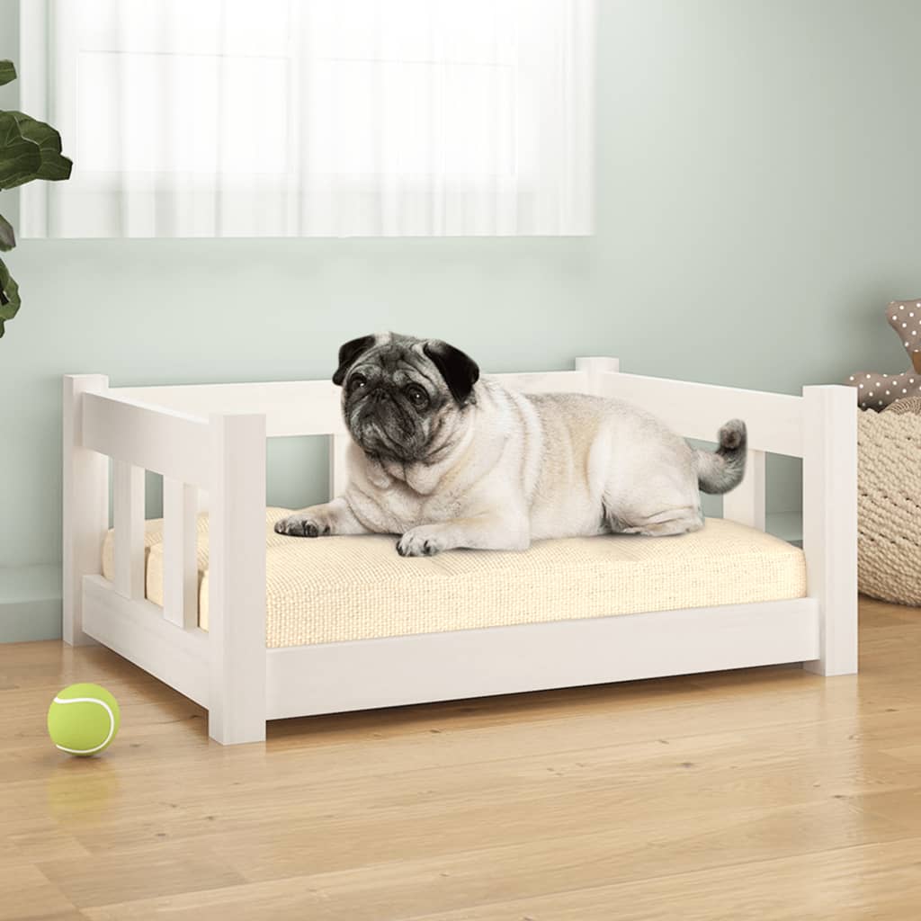vidaXL Dog Bed Rectangular Modern Wooden Dog Couch Pet Bed Solid Wood Pine-16