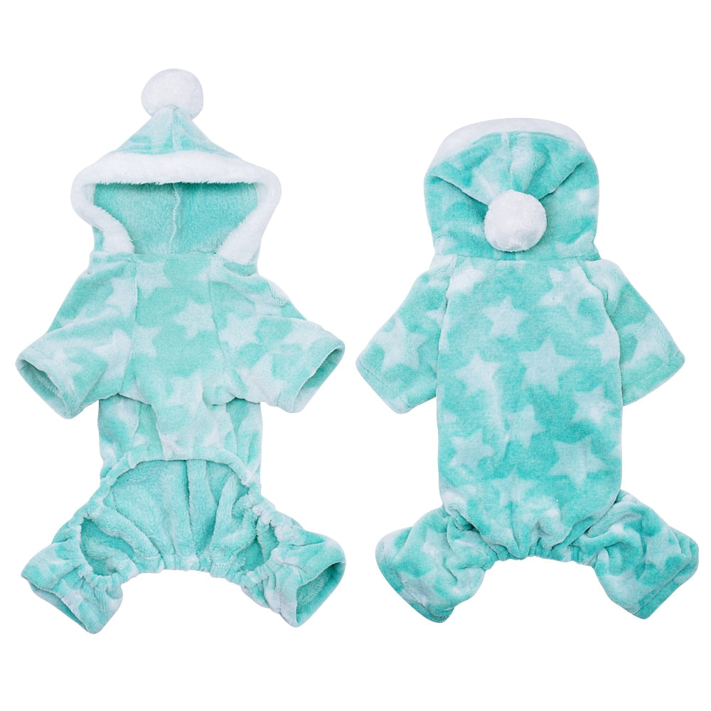 Cute Dog Clothes Jumpsuit Warm Winter Puppy Cat
