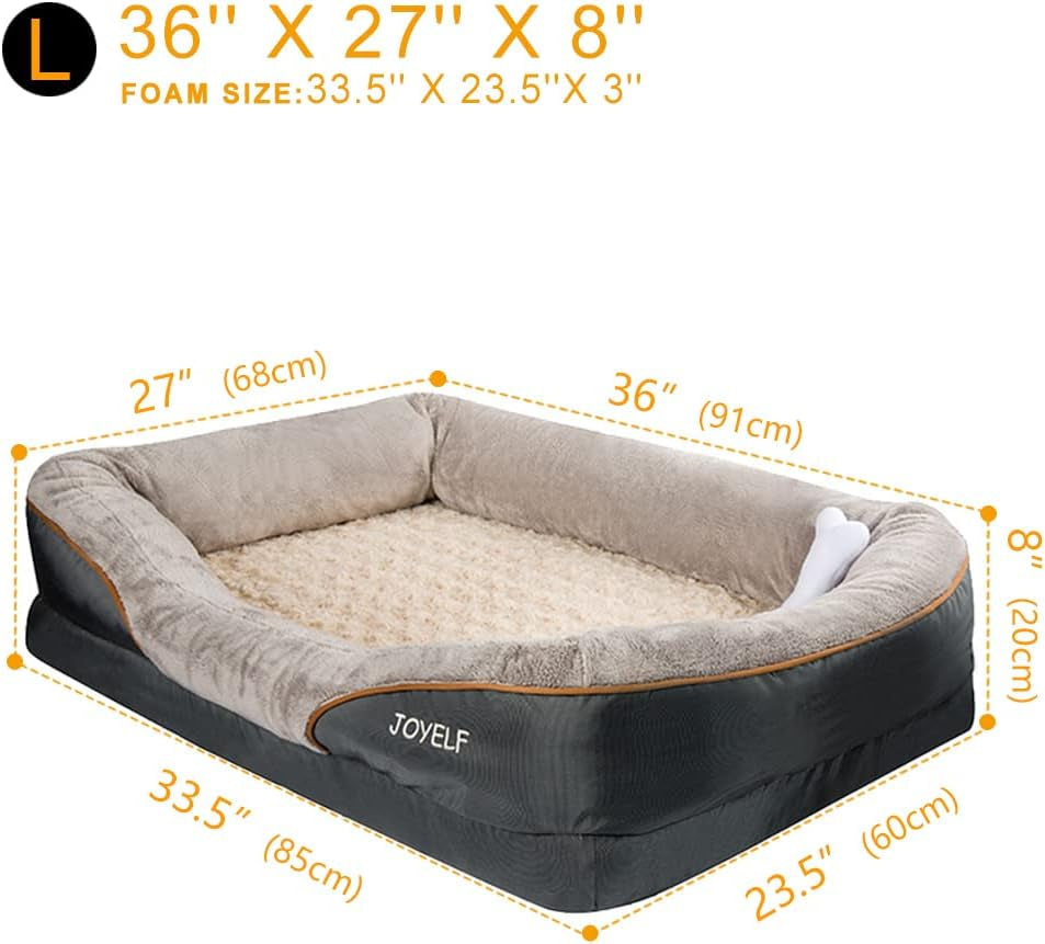 Orthopedic Memory Foam Dog Bed