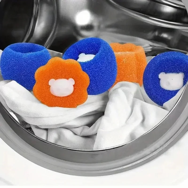 Washing Machine Bear Cleaning BallsPet Hair Remover Reusable