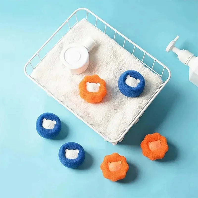 Washing Machine Bear Cleaning BallsPet Hair Remover Reusable