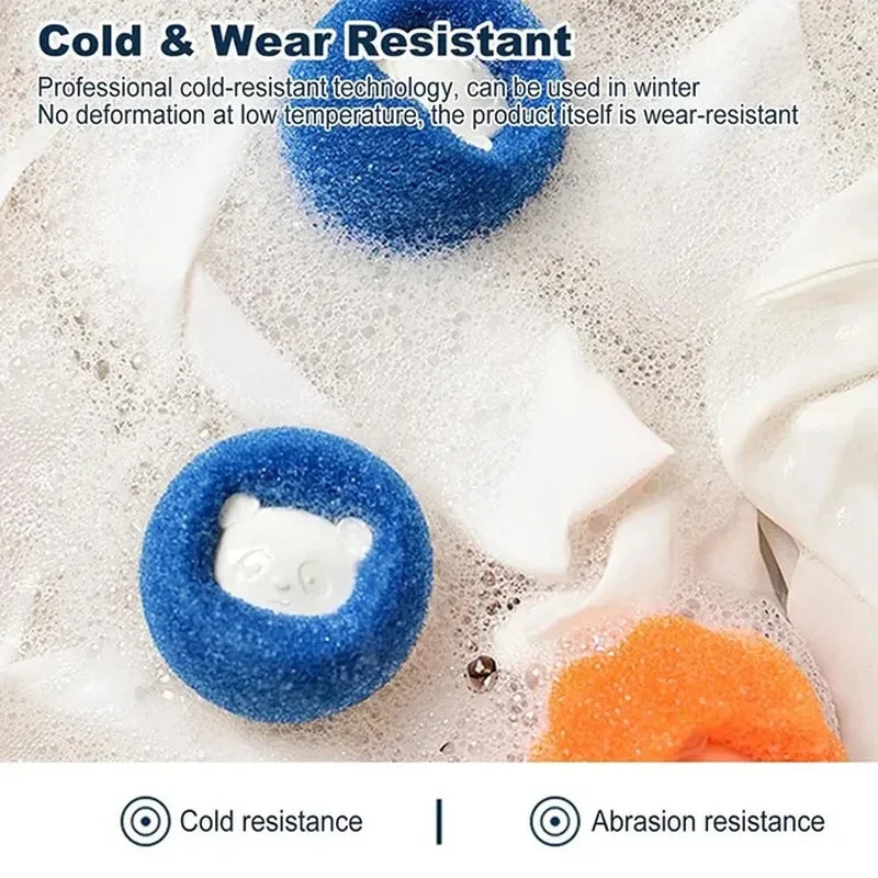 Washing Machine Bear Cleaning BallsPet Hair Remover Reusable