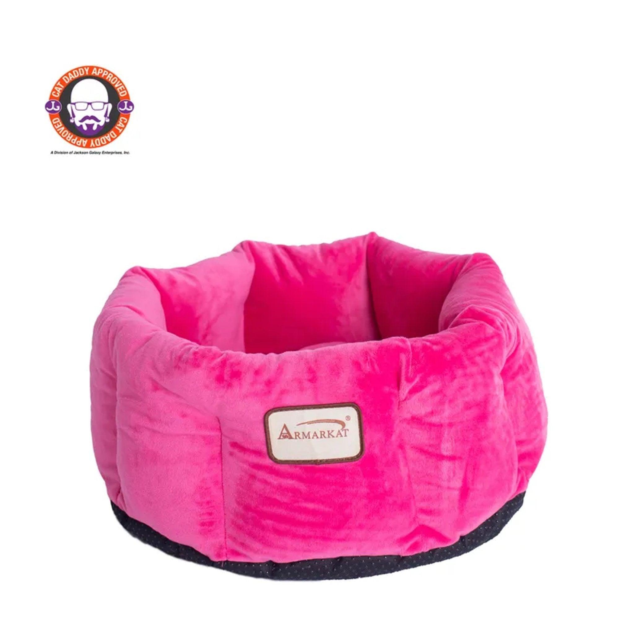Armarkat Luxurious Warm Pink Cat Cuddle Bed