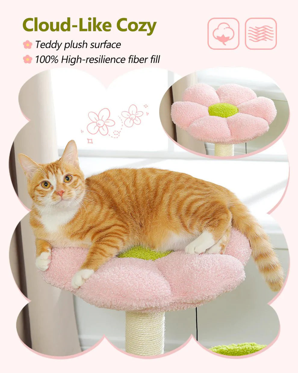 Pink Bubblegum Cat Hammock Bed