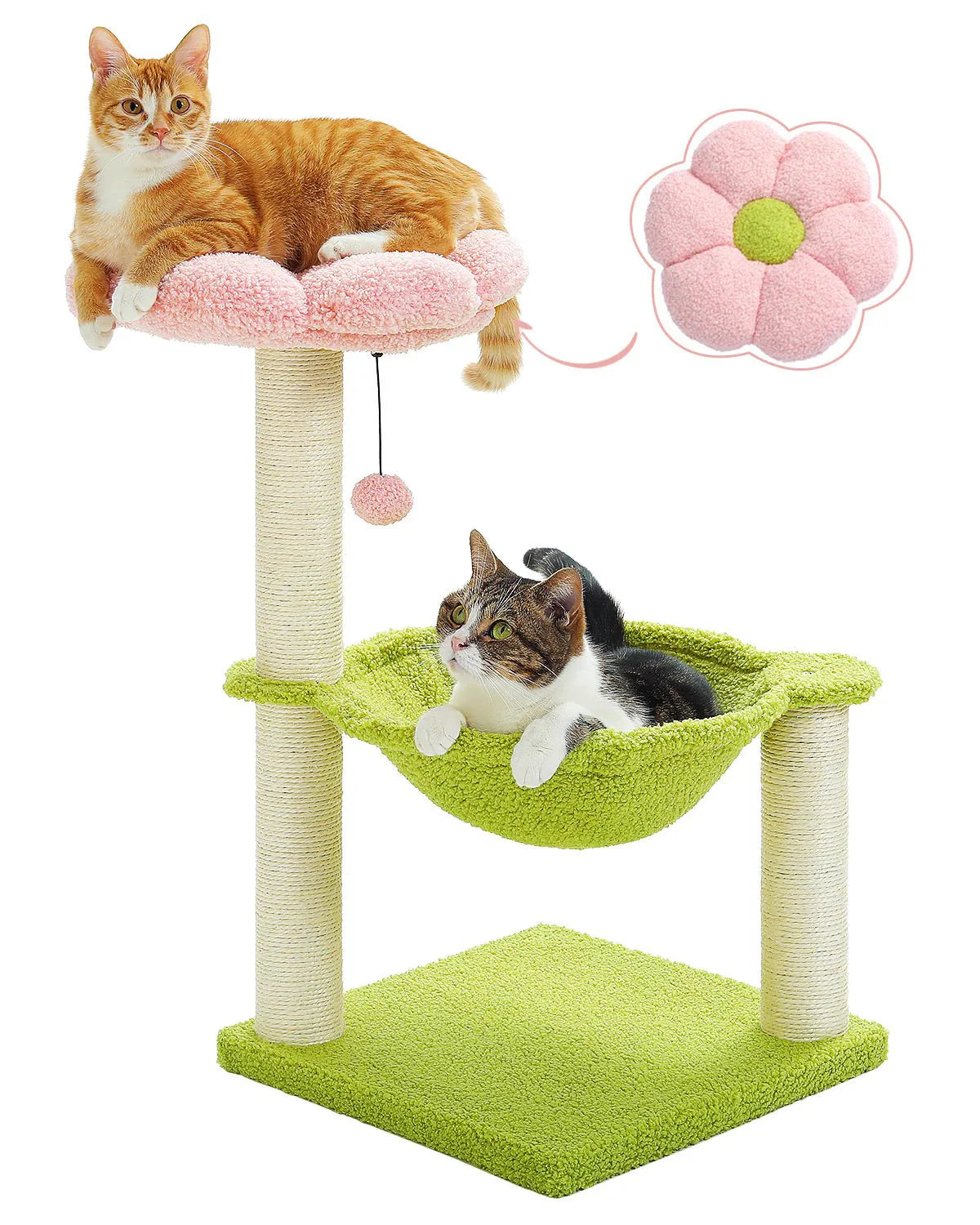 Pink Bubblegum Cat Hammock Bed
